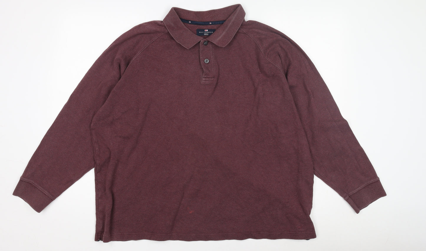 Marks and Spencer Men's Red XL Long Sleeve Polo