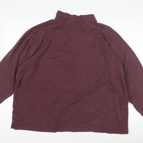 Marks and Spencer Men's Red XL Long Sleeve Polo