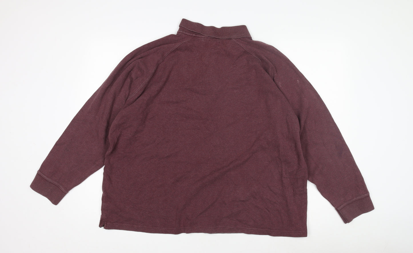 Marks and Spencer Men's Red XL Long Sleeve Polo