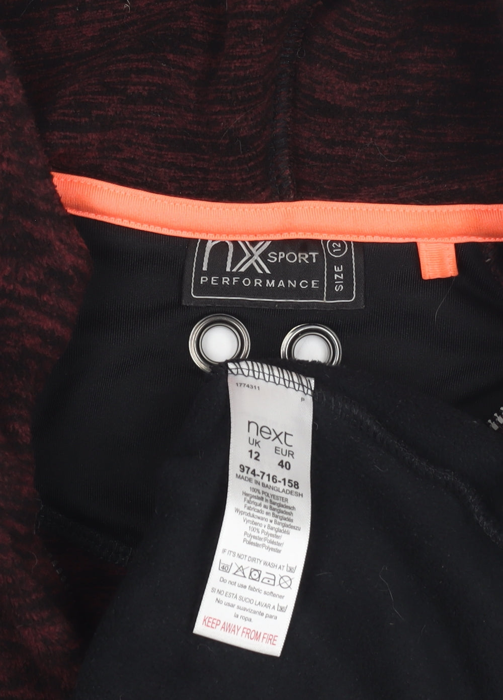 Next Unisex Multicoloured Full Zip Hoodie M