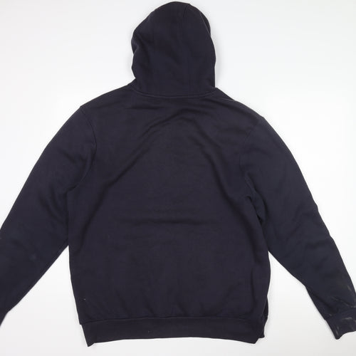 Slazenger Men’s Black Fleece Hoodie - L, Regular Fit