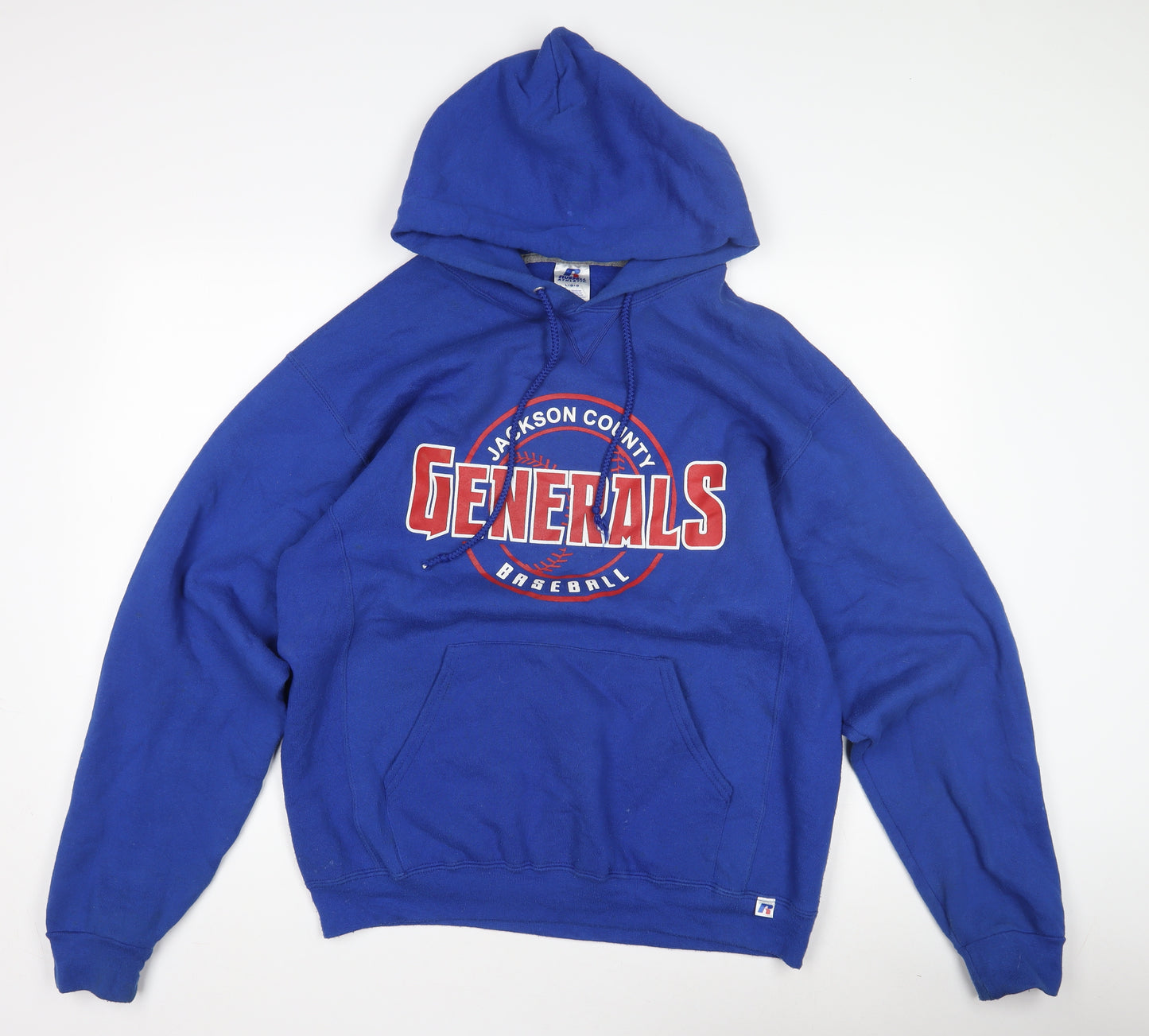 Russell Athletic Men's Blue Pullover Hoodie L