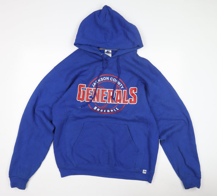 Russell Athletic Men's Blue Pullover Hoodie L