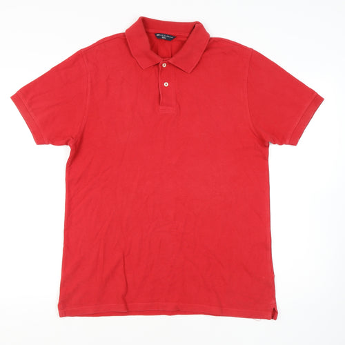 Marks and Spencer Red Men's Medium Polo Shirt