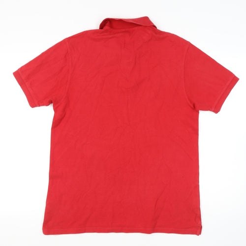 Marks and Spencer Red Men's Medium Polo Shirt