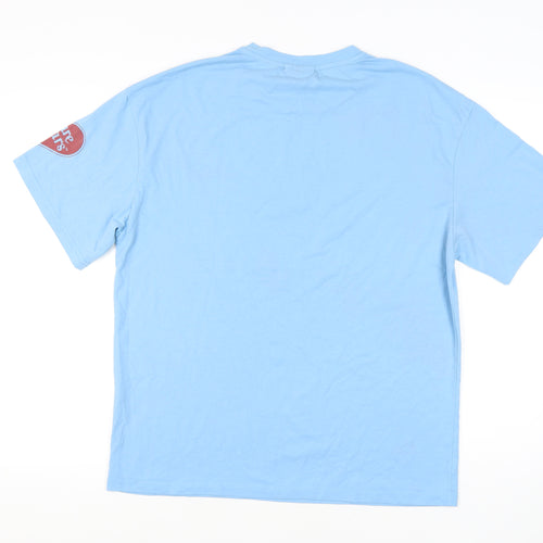 Romwe Blue Unisex T-Shirt Size 20 Crew Neck