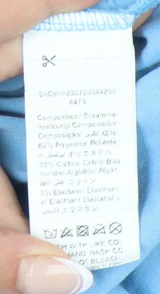 Romwe Blue Unisex T-Shirt Size 20 Crew Neck