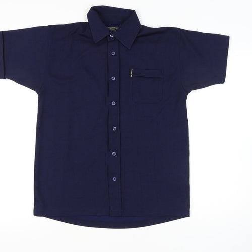 Ben Sherman Men's Blue Short Sleeve Button-Up Shirt