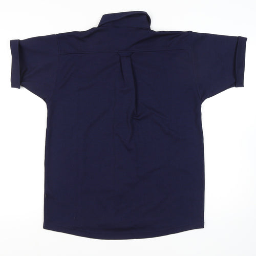 Ben Sherman Men's Blue Short Sleeve Button-Up Shirt