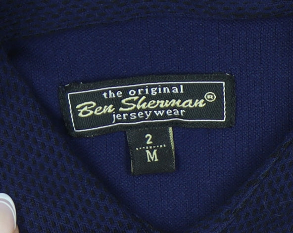 Ben Sherman Men's Blue Short Sleeve Button-Up Shirt