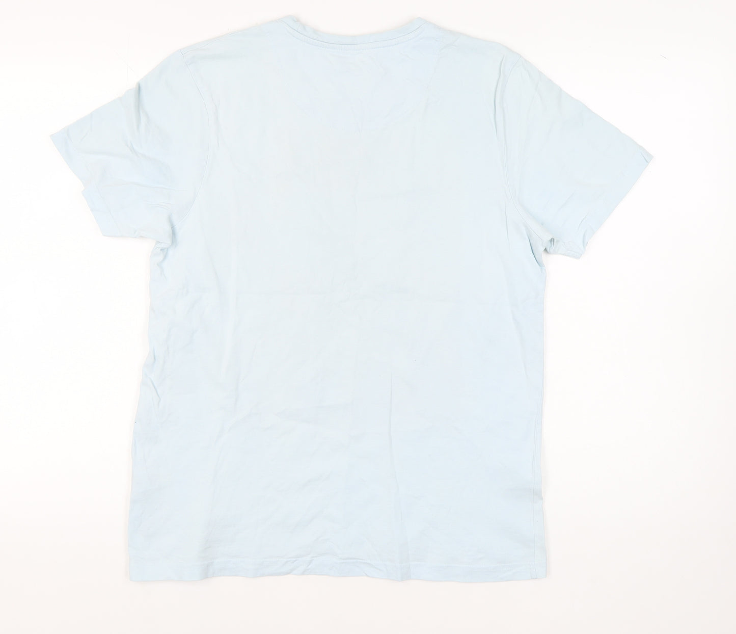 Good Souls Men's Blue Army Skull Graphic T-Shirt, Size M