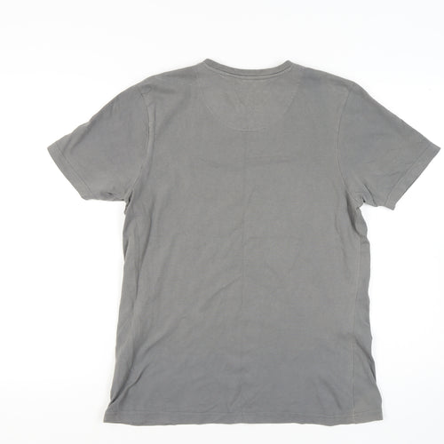 Goodsouls Men's Grey USA Navy Graphic T-Shirt Size M