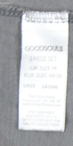 Goodsouls Men's Grey USA Navy Graphic T-Shirt Size M