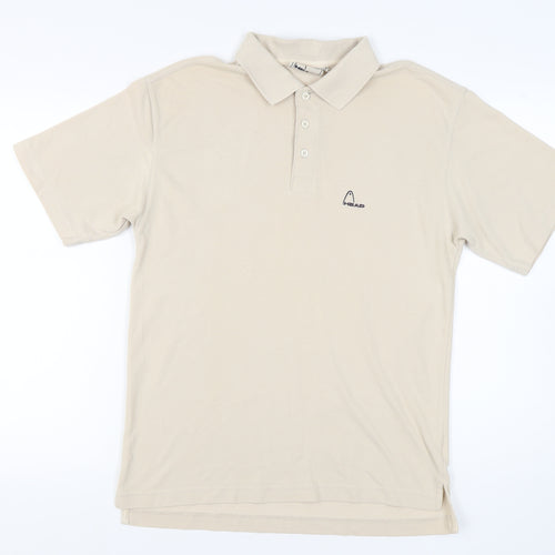 Head Men's Beige Polo Shirt - Size S