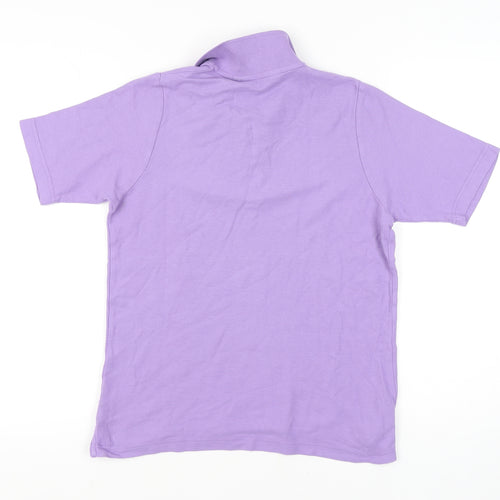 Isle Essentials Women's Purple Polo Shirt M