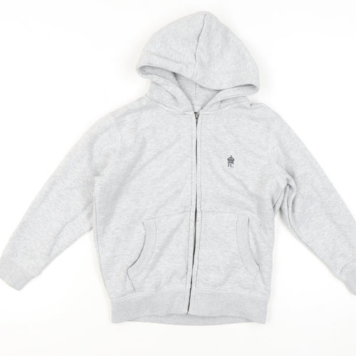 French Connection Boys Grey Full Zip Hoodie 9-10 Years