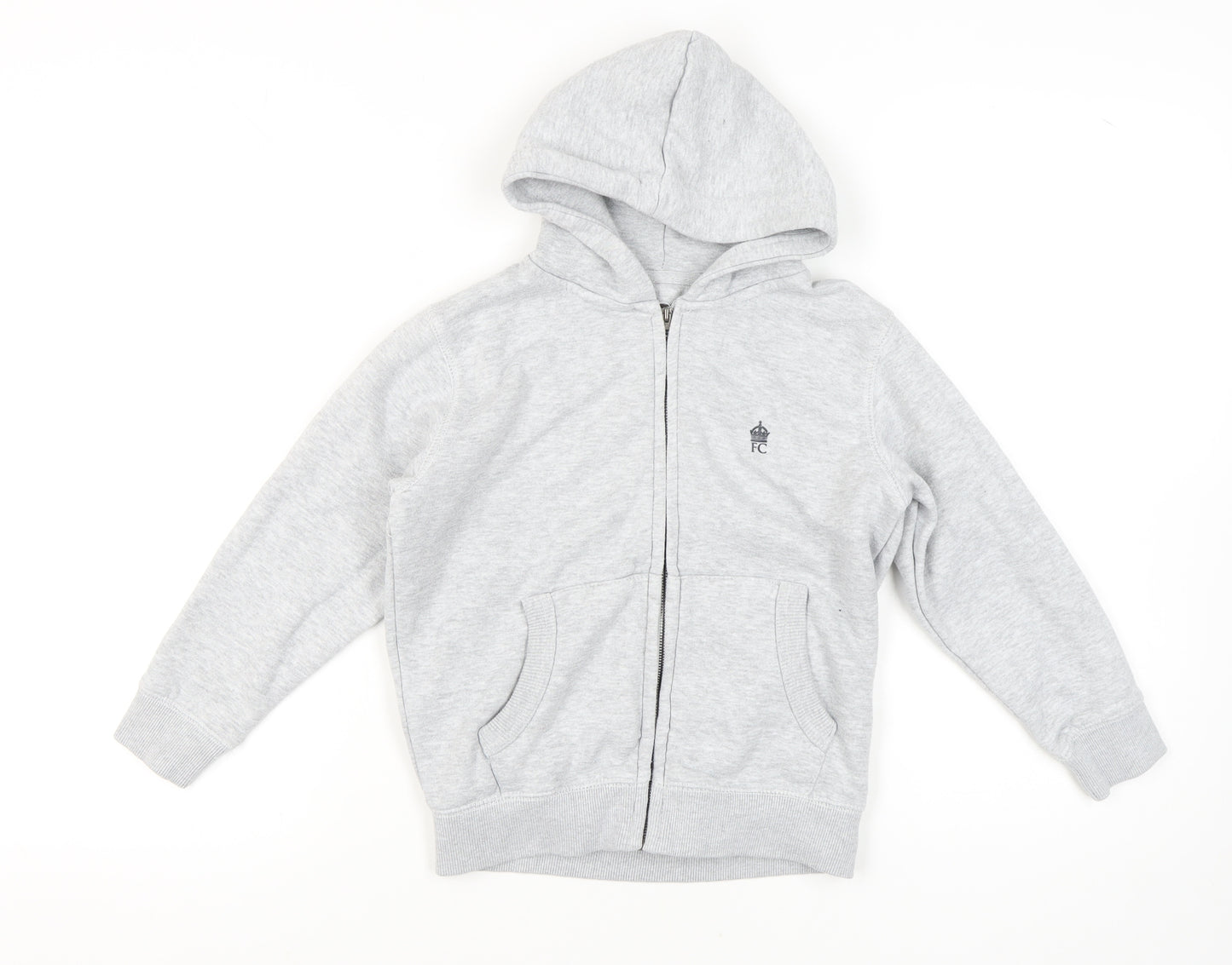 French Connection Boys Grey Full Zip Hoodie 9-10 Years