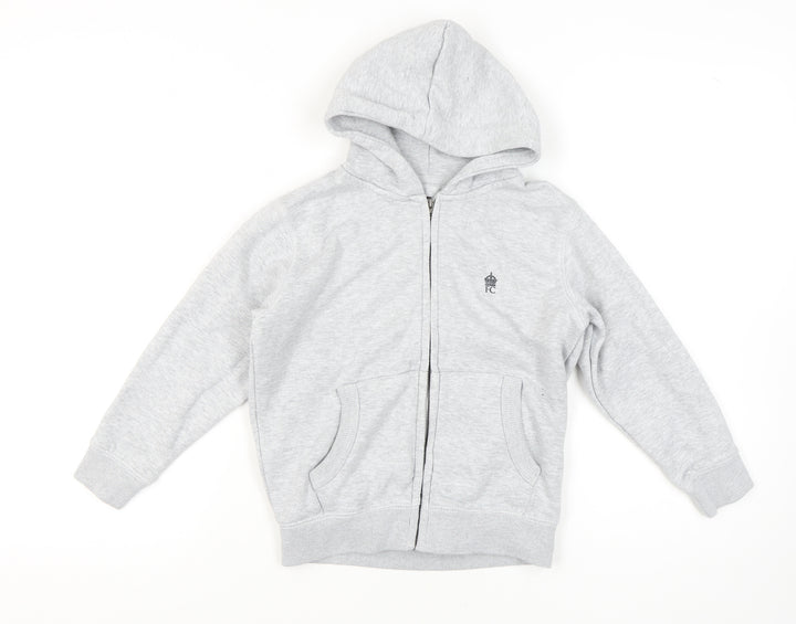 French Connection Boys Grey Full Zip Hoodie 9-10 Years