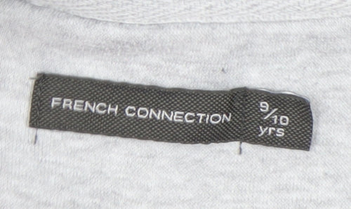 French Connection Boys Grey Full Zip Hoodie 9-10 Years