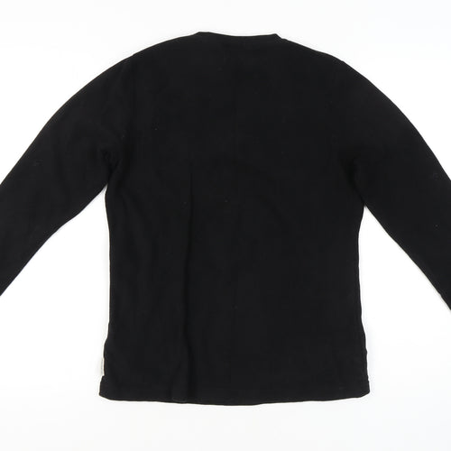 Quechua Black Unisex Fleece Sweatshirt Size 14