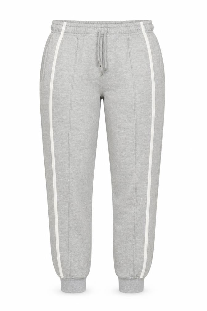 Front view of PRETTYLITTLETHING Women's Grey Joggers, size 6