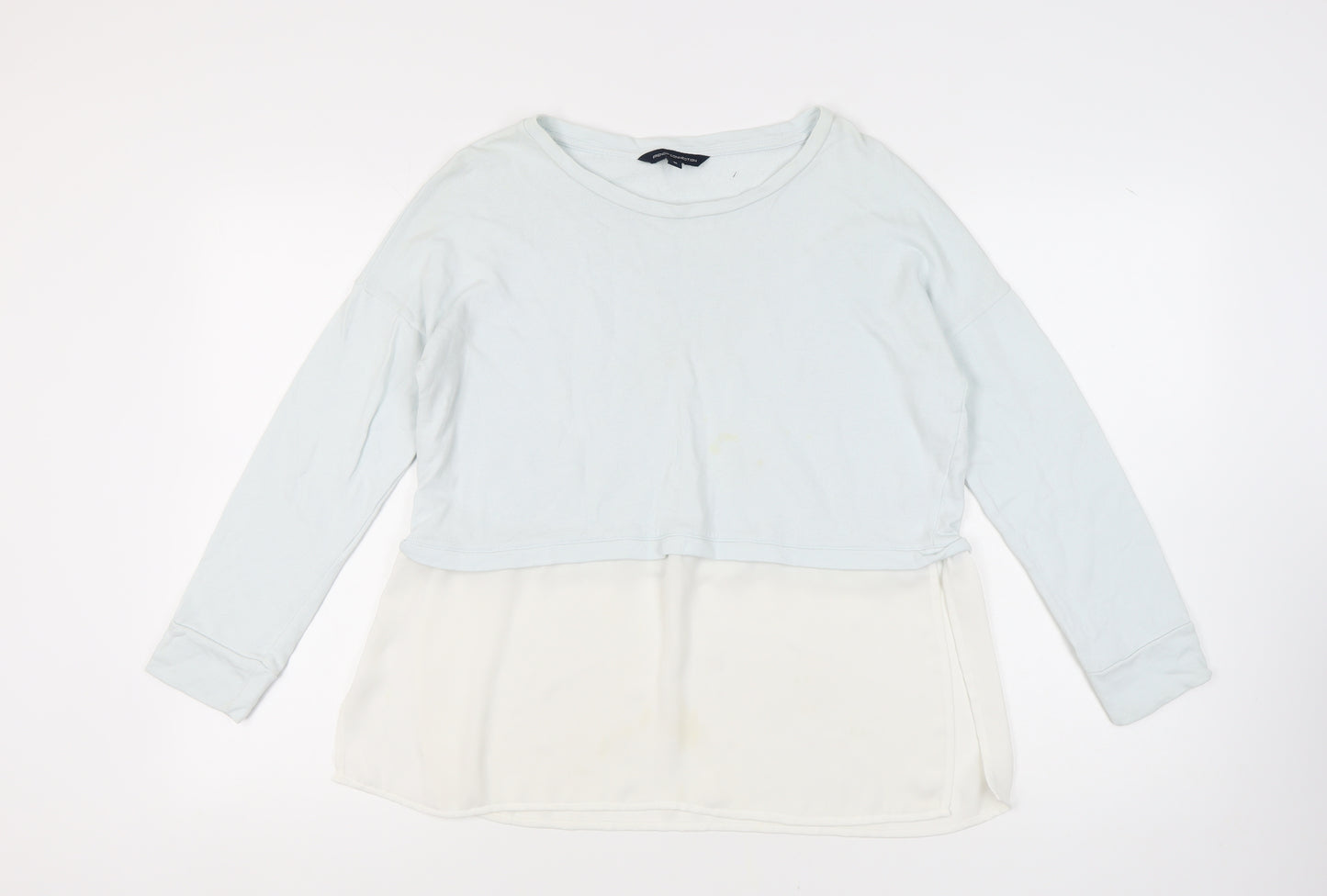 French Connection Women's White Cotton Cropped Top M