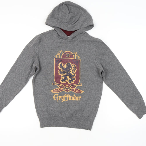 Harry Potter Grey Gryffindor Hoodie, Unisex Kids, 9-10 Years
