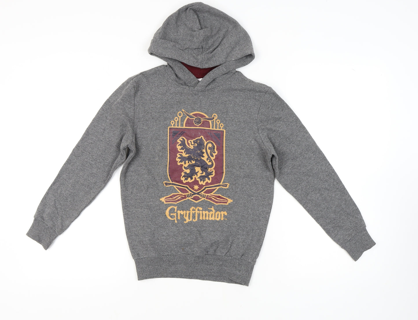Harry Potter Grey Gryffindor Hoodie, Unisex Kids, 9-10 Years