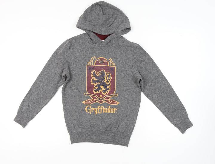 Harry Potter Grey Gryffindor Hoodie, Unisex Kids, 9-10 Years