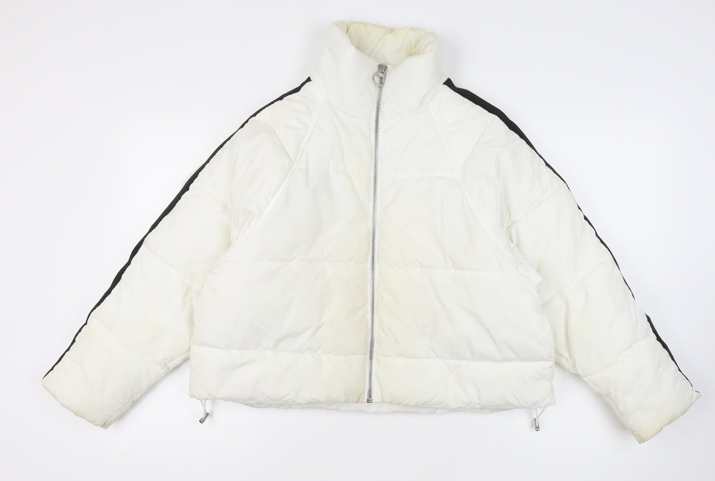 Topshop Women's White Puffer Jacket Size 10
