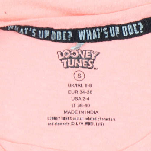 Looney Tunes Women's Pink Graphic T-Shirt, Size S
