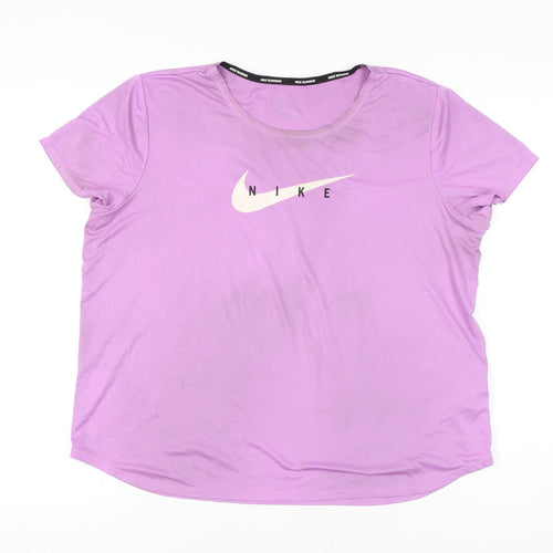 Nike Women's Pink Dri-Fit T-Shirt XL