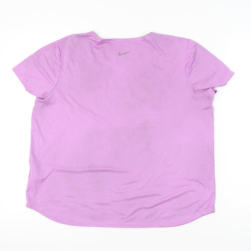 Nike Women's Pink Dri-Fit T-Shirt XL