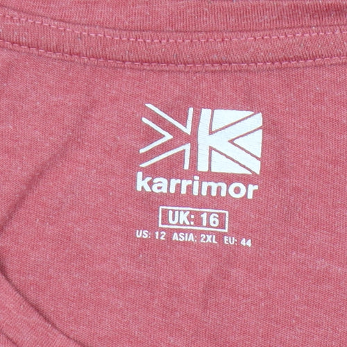 Karrimor Women’s Red Cotton Blend T-Shirt, Size 16