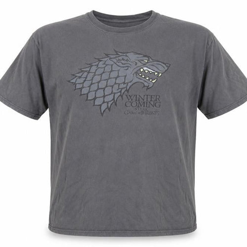 Game of Thrones Men's Grey Stark XL T-Shirt