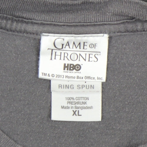 Game of Thrones Men's Grey Stark XL T-Shirt