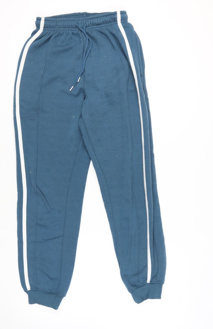 PrettyLittleThing Women's Blue Jogger Trousers Size 6