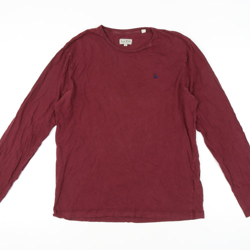 Jack Wills Men's Red Long Sleeve T-Shirt M