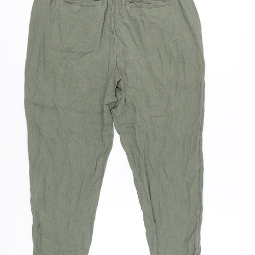 Old Navy Women's Green Jogger Trousers Sz M