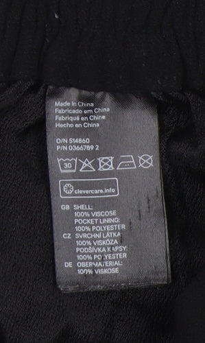 H&M Women's Black Trousers Size 8 for Casual Wear