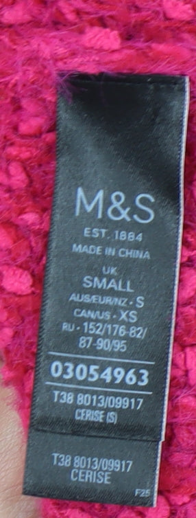 Marks and Spencer Pink Roll Neck Women's Jumper - S