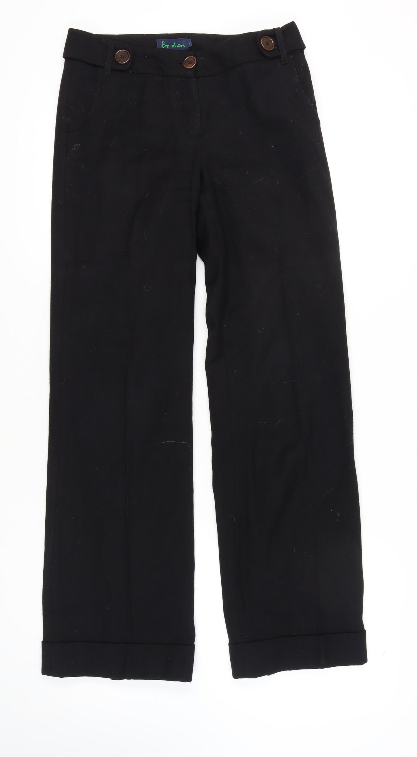 Boden Women's Black Straight Trousers Size 10L