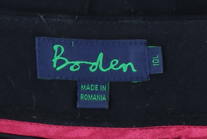Boden Women's Black Straight Trousers Size 10L