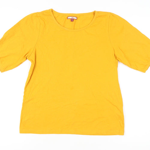 Joe Browns Women's Yellow Short Sleeve T-Shirt Size 12