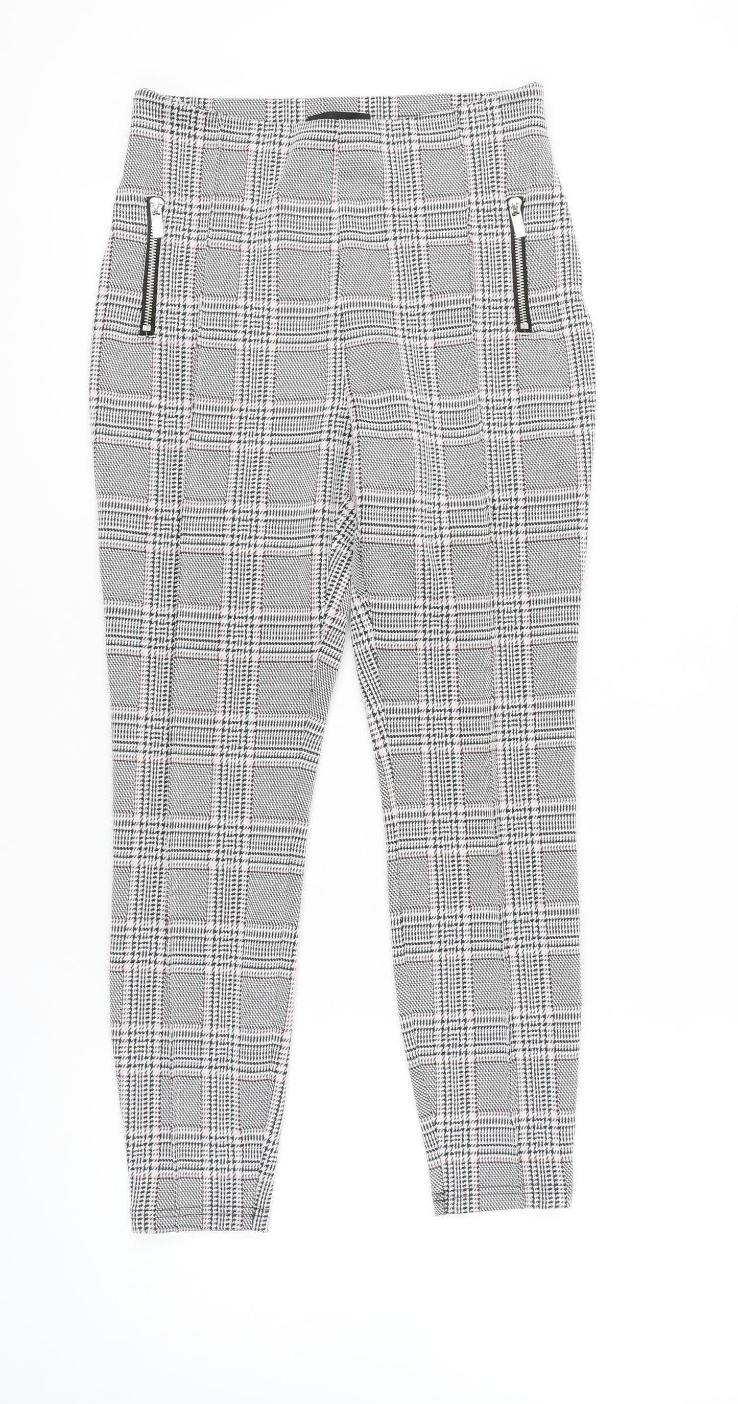 Next Women's Grey Houndstooth Leggings