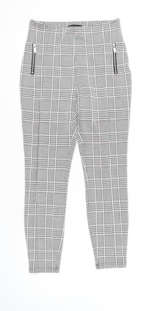 Next Women's Grey Houndstooth Leggings