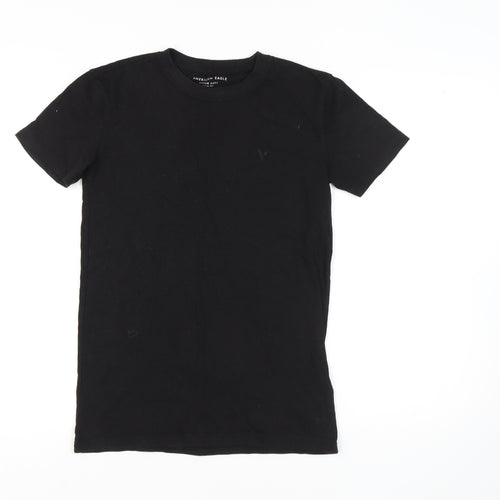 American Eagle Men's XS Black Slim Fit T-Shirt