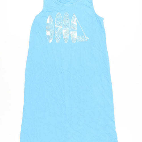 Saltrock Girls Blue Surf Tank Dress, 14 Years, Beach Style
