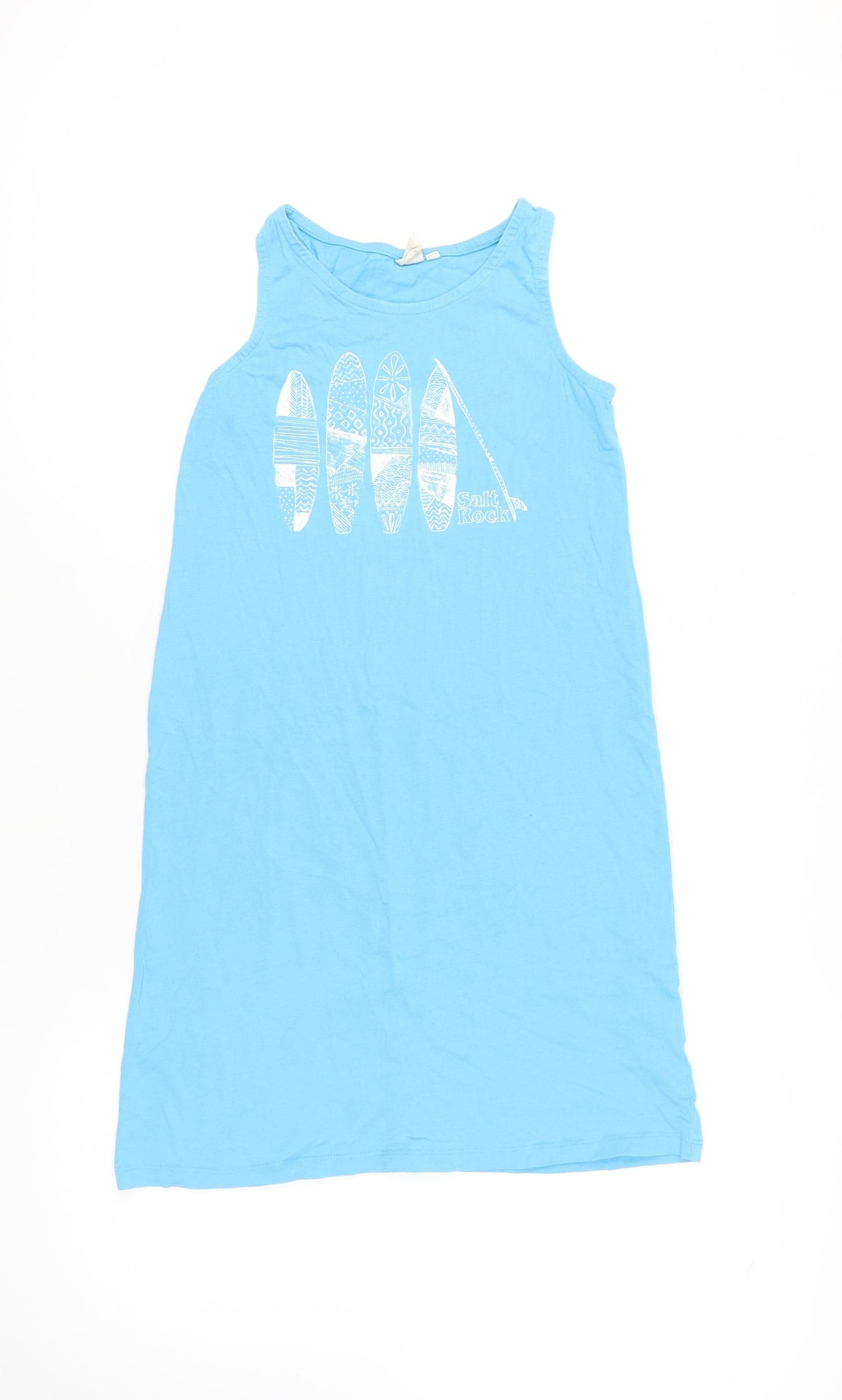 Saltrock Girls Blue Surf Tank Dress, 14 Years, Beach Style