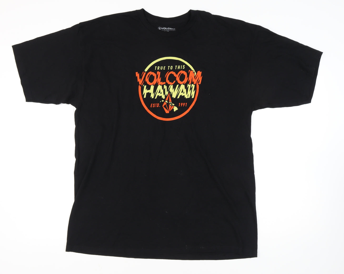 Volcom Men's Black XL Surf Logo T-Shirt